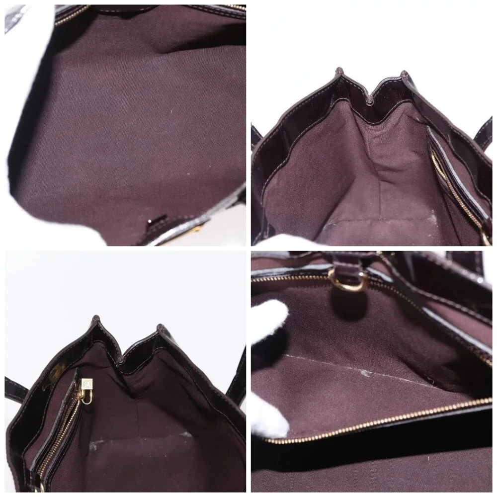 LOUIS VUITTON Monogram Vernis Wilshire PM Bag Amarante M93641 LV Auth BA8609